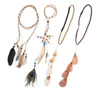 FRCOLOR 8 Pièces bandeau de hair charms hair toppers bandeaux de cosplay de fête -tête à bandes de cheveux de de femmes bandeau la plume
