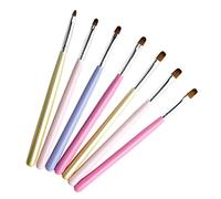 FRCOLOR 8 Pièces Brosse à Ongles Doublure Double Extension D'ongle En Gel Vernis à Ongles En Gel Vernis à Ongles Gel Supplémentaire Clous Conseil Vernis à Ongles Gel Métallisé Bois