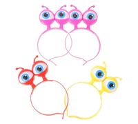 FRCOLOR 8 Pièces Cerceau De Cheveux Pour Enfants Oeil Extraterrestre Couvre-chef De Fête Pour Enfants Bandeau Extraterrestre De Noël Bandeau Lumineux De Noël Bandeau Globe Oculaire Flash