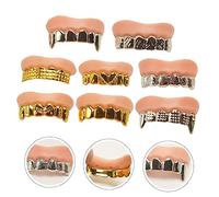 FRCOLOR 8 Pièces Dents Faux Halloween Décoratives Dentier Zombie Drôle Accessoire Costume Party