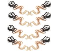 FRCOLOR 8 Pièces Extensions Cheveux Tressés Bouclés Synthétiques Style Dreadlocks Africaines Au Crochet avec Extrémités Bouclées Fibres Souples pour Femmes Créatives