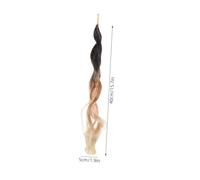 FRCOLOR 8 Pièces Extensions Synthétiques Tressées Au Crochet Tresses à Trois Brins Bouclées Perruque Locs Dreadlocks Africains Fibre Douce Style Naturel pour Fêtes et Usage