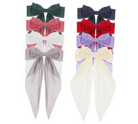 FRCOLOR 8 Pièces Lot de Barrette à Nœud pour Filles Épingles à Cheveux Élégantes Accessoires Confort et Maintien Sécurisé