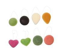 FRCOLOR 8 Pièces Nettoyant Visage Éponge Bouffées Nettoyage Lingettes Micellaire Faire Le Ménage Soins Du Visage Soin Du Pétale Scrubber Plumeau Nettoyeur