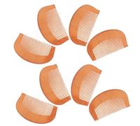 FRCOLOR 8 Pièces Peigne Bois Démêlant à Dents Fines Peigne De Coiffure Antistatique Pour Femmes De Poche Pour Cheveux Épais Et Bouclés