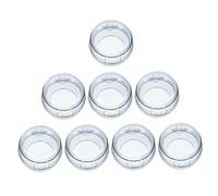 FRCOLOR 8 Pièces Protection pour Plaque de Cuisson à Gaz Protections pour Boutons de Cuisinière Transparente pour Bouton de Cuisinière à Gaz Sécurité pour Brûleurs