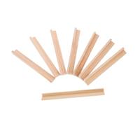 FRCOLOR 8 pièces Supports de Domino Bois Supports de Bureau Multi Fonctionnels pour Dominos et Lettres Accessoires DIY Bois Naturel Présentoirs pour Artisanat et Jeux de Société