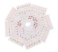 FRCOLOR 8feuilles Autocollants De Nail Art Autoadhésifs Décalcomanies Lapin Pour Ongles Stickers De Décoration De Manucure Amusants Pour Fêtes Et Diy