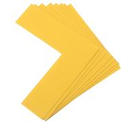 FRCOLOR 8pcs Marqueurs de Sol en Pvc Orange Forme L Coins Arrondis pour Bureaux et Entrepôts, Installation Facile et Matériau Épais Résistant à L’usure