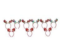 FRCOLOR 9 Pièces Bandeau décoratif de Noël cerceau de cheveux de fête accessoires de -tête Bandeau de Noël hair charms hair toppers coiffe de noël cerceau de cheveux de noël Plastique