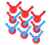 FRCOLOR 9 Pièces Jeu de Flèches Tournantes Plastique Pointeurs de Plateau Rotatifs pour Activités Éducatives Accessoires Remplacement pour Jeux de Société et Ateliers Classe
