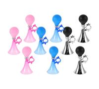 FRCOLOR 9 Pièces Klaxon de Vélo pour Garçon Fille en Plastique, Son Clair | Montage sur Guidon, Design Coloré et Ludique, pour Jeunes Cyclistes, Balades de Quartier