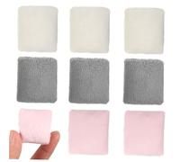 FRCOLOR 9 Pièces Mini Pillow Model Set for Dollhouse Decor Plush Miniature Sofa Cushions in Beige Realistic DIY Home Bedroom Scene Accessories