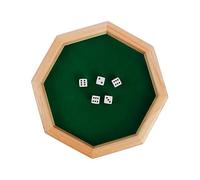 FRCOLOR à Boire en Bois Fournitures de Fête 8 Dés Surface Lisse pour Parties en Plein Air Jeux de Société Kit de Loisirs