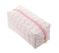 FRCOLOR À Maquillage Floral Capacité avec Organisateur Cosmétique Portable pour Voyage Et Usage Design Aesthétique Mignon Et Rose