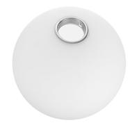 FRCOLOR Abat-jour Globe en Verre Blanc Rond pour Lampe E27, Cache-ampoule de Lampe Boule en Verre, Lumière Douce et Confortable, Design Moderne Minimaliste pour Solutions D'éclairage