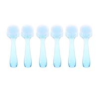 FRCOLOR Accessoire de Manucure 6pcs Brosse à Poussière pour Ongles en Abs Bleu, Facile à Utiliser et Pratique pour Nettoyage Professionnel à Domicile