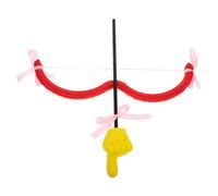 FRCOLOR Accessoire Déguisement Cupidon Saint-Valentin Flèche Jaune et Arc Rouge pour Garçon et Filles et Adulte Accessoire Costume Cœur et Soutien pour Fête Photobooth et Carnaval