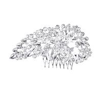 FRCOLOR accessoires de cheveux de mariage mariées peigne à cheveux mariage décorations collier hair charms hair toppers accessoires de cheveux de mariée coiffe de mariée en strass Silver