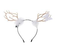 FRCOLOR Accessoires De Cheveux De Noël Cerf Serre-tête Lumineux Pour Fêtes Décorations Festives