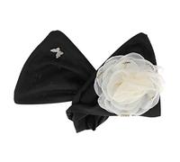 FRCOLOR accessoires de cheveux en tissu fleuri beignet petit faux coiffeur mini hair charms hair toppers fabricant de chignon paresseux fabricant de chignons coiffants blanche