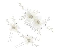FRCOLOR Accessoires De Coiffure De Mariage Élégants Peigne À Strass Pour Mariée Fourche À Cheveux Latérale Unique