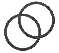 FRCOLOR Accessoires pour sorbetière, joint de la machine à glace en silicone noir, lot de 2, compatible avec Ninja Creami Nc500, anneau d'étanchéité, remplacement pour machine à glace,