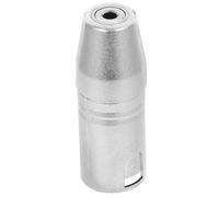 FRCOLOR Adaptateur Audio XLR vers Mini-Jack 3,5mm, Alliage de Zinc Argenté | Coupleur 1/8 vers Xlr, Cuivre Plaqué Nickel, Plug And Play, Format Compact pour Transmission Audio