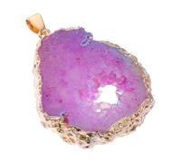 FRCOLOR Agate Naturelle Pendentif, Décorative Pierre Brute pour Bijoux DIY | Décoration Élégante au Rendu Luxueux, Toucher Confortable, pour Projet Créatif et Collier Personnalisé