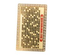 FRCOLOR Amulette Bouddhiste Carte Amulette en Métal Délicat Protection Usage Quotidien Taille Petite Et Légère