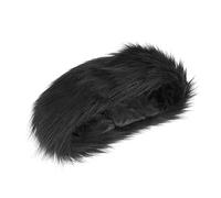 FRCOLOR Anneau De Tête De Groupe Duveteux Noël Envelopper Femme Bandeau Moelleux Chauffe-fausse Cache-oreilles Chaud En Chapeaux De Faux Bandeau Noir