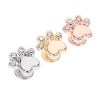 FRCOLOR Anneaux Décoratifs Breloques Remplaçables pour Bracelet de Montre ou Alliage Style Délicat 3 Pièces Légères Bracelet Silicone ou Cuir