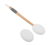 FRCOLOR Applicateur de Lotion Corps Blanc Léger en Bois et Eva Pinceau Estompeur de Bronzage pour Seniors, Couverture Complète du Dos, pour Routine de Soins en Voyage