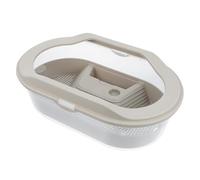 FRCOLOR Aquarium pour Tortues en Plastique Moulé d'une Pièce, Étui D'élevage Capacité à Retenir l'eau, pour Reptiles et Tortues Terrestres ou Aquatiques