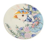 FRCOLOR Assiette en Céramique de Pâques Décorative de Citrouille et Lapin, Plateau Créatif et Présent pour Occasions Spéciales et Table de Pâques