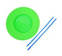 FRCOLOR Assiettes de Jonglage pour Entraînement de Compétences en Plastique Vert Légères et Faciles à Apprendre et Spectacles Itinérants de Jonglerie Performante