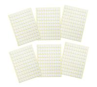 FRCOLOR Autocollants Double Face Pour Extensions D'ongles Français 6 Feuilles Format Ovale Transparent Fixation Forte Pour Nail Art Usage Professionnel Et Domestique