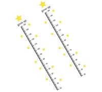 FRCOLOR Autocollants Muraux pour Mesurer la Taille des Garçon et Filles en Pvc Étoiles Colorées Décoration Murale pour Chambres D'garçon et Filles et Jardins D'garçon Facile
