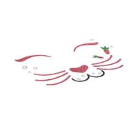 FRCOLOR Autocollants Visage Lapin Pâques Maquillage Temporaire Pailleté Pour Fête Garçon Et Filles Cosplay Scène