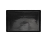 FRCOLOR Bac à Litière pour Cage D’Animaux de Compagnie en Plastique Épais Noir 43x32x2,5 Cm, Plateau de Nettoyage Pratique et Facile à Entretenir, Adapté pour Chiens, Lapins et Chats