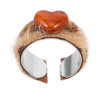 FRCOLOR Bague à Imprimé Léopard Ajustable Pour Homme Design Ouvert Et Réglable Décoration De Bague Pour Quotidien Et Fêtes