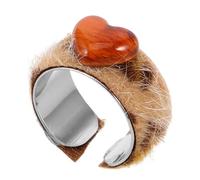 FRCOLOR Bague D'amour Imprimé Léopard Bague Réglable De Tempérament Anneaux Bagues Pour Les Femmes Bagues Vintage Pour Hommes Bijoux Pour Hommes Anneau Ouvert Animal Léopard Acrylique