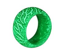 FRCOLOR Bague de fissure lumineuse anneau Bijoux pour les femmes articulation bague Green
