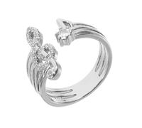 FRCOLOR Bagues Notes de Musique Finition Brillante en Alliage Solide Anneaux Ouverts Ajustables pour Musiciennes et Étudiantes