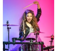 FRCOLOR Baguettes de Batterie en Érable Courtes pour Garçon et Filles 295X14Mm Lot de 4 Pièces Accessoire Percussion Adapté pour Batterie Outil de Percussion Facile à Manier