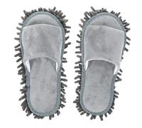 FRCOLOR Balai Pour Nettoyage Sols Pantoufles Femmes Lavables Chaussures De Balai Avec Ouverture Orteils Adaptées Carrelage