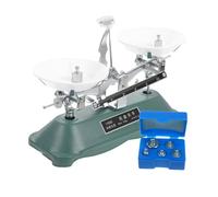 FRCOLOR Balance de Table pour Expériences Physiques avec Poids Outil de Laboratoire Scolaire Léger Plateau Équilibré pour Enseignement des Sciences