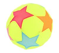 FRCOLOR Ballon de Football Silencieux Indoor pour Garçon Fille Ballon Tissu Doux et Élastique à Motif Étoile Sécurisé et Haute Rebond Sensoriel pour Exercices et Jeux Classe