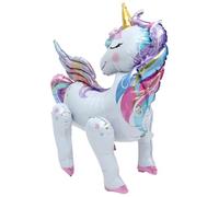 FRCOLOR Ballon Licorne 3D en Aluminium 1 Pièce Décoration de Ballons de Fête pour Anniversaire Fille Créatif et Coloré pour Fête Garçon et Filles