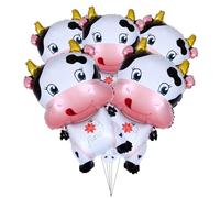 FRCOLOR Ballons Anniversaire Vache Aluminium Réutilisables Décoration Fête Anniversaire Ballons Ox Cartoon pour Photo et Fête